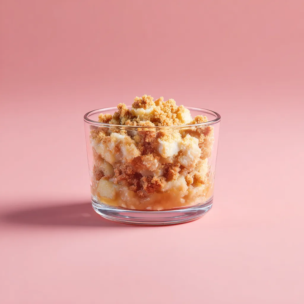 Compoté pomme et crumble de pain d'épices