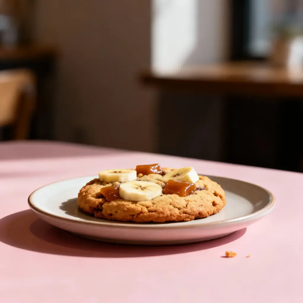 [7628] Cookies maison banane caramel