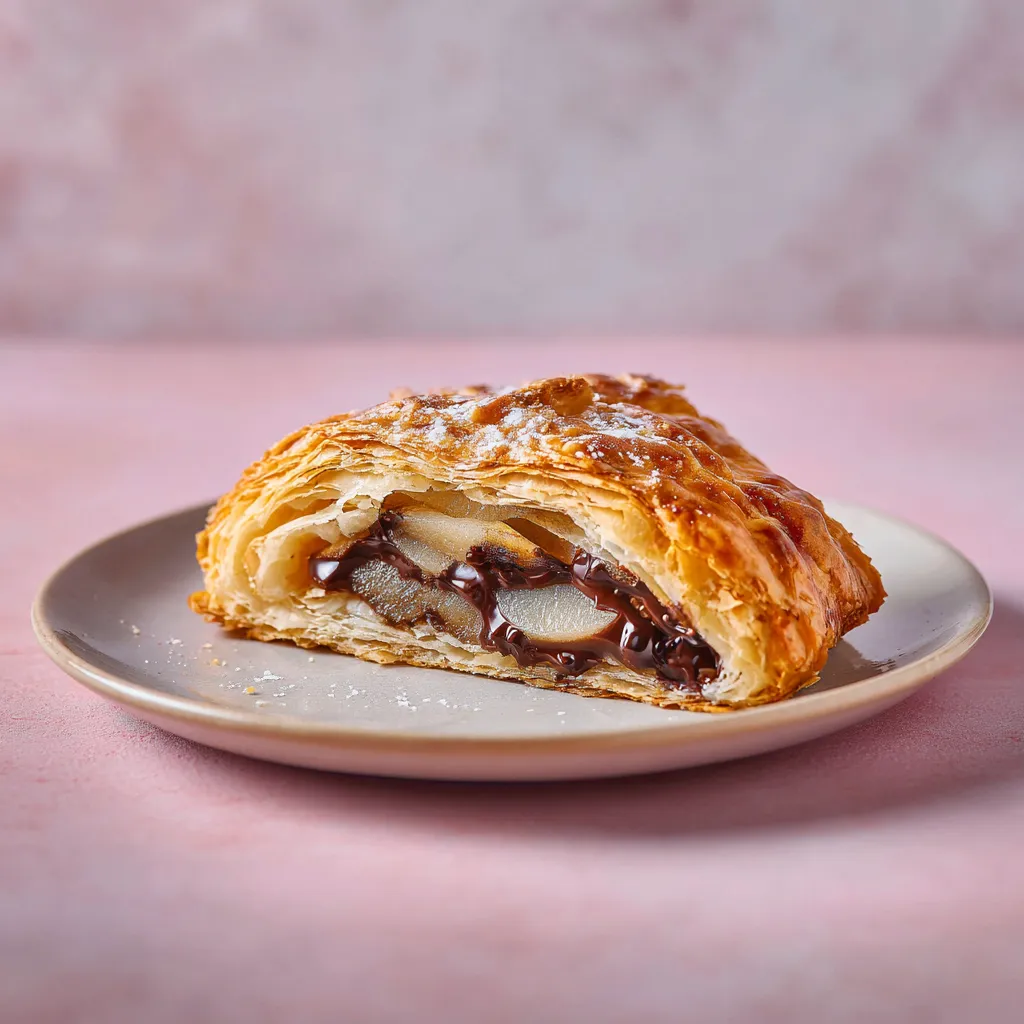 [7202] Feuilleté poires/chocolat à la part