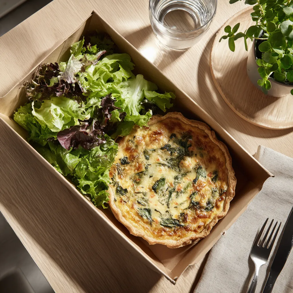 [7951] Quiche au saumon et épinard