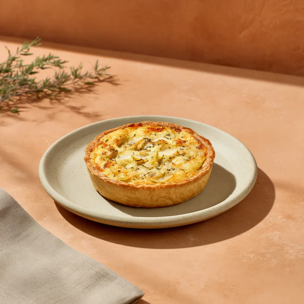 Quiche poireaux et emmental