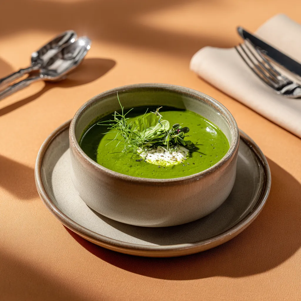 [5178] Soupe d'epinards et fromage frais